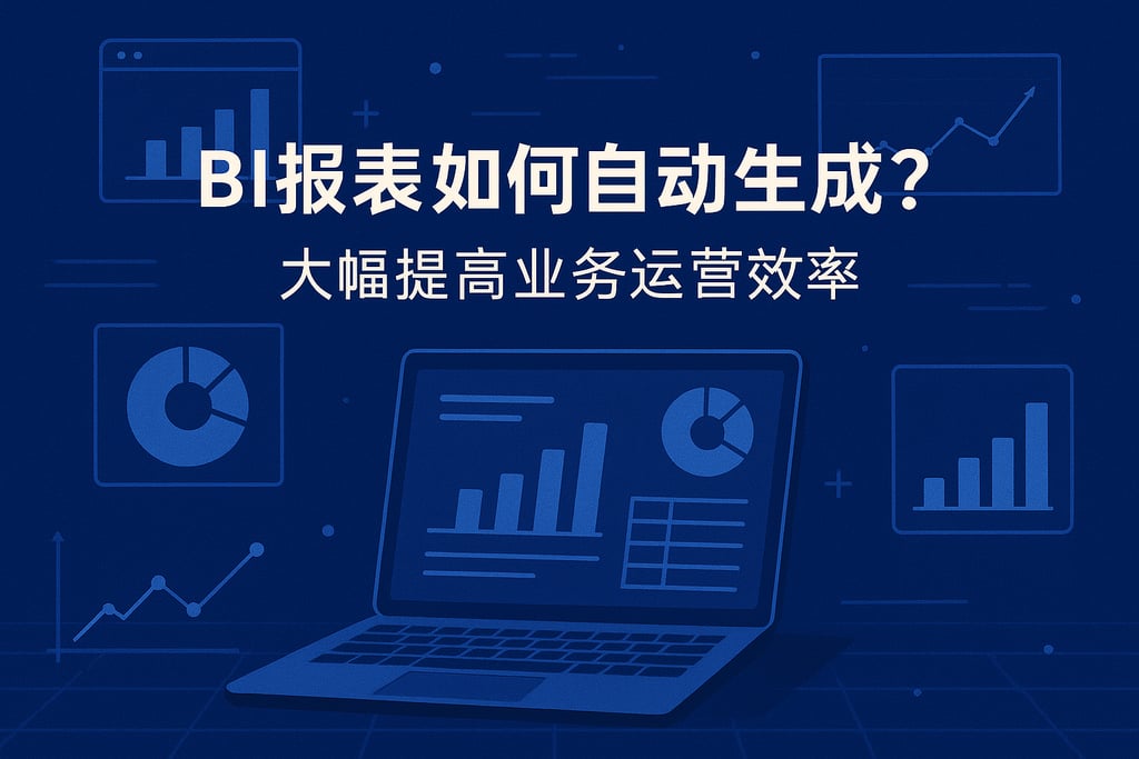 BI报表如何自动生成？大幅提高业务运营效率"